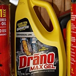 Amazon.com: Drano Max Gel Dain Clog Remover and Cleaner for Shower or Sink  Drains, Unclogs and Removes Hair, Soap Scum, Bloackages, Commercial Line,  42 oz : Health & Household