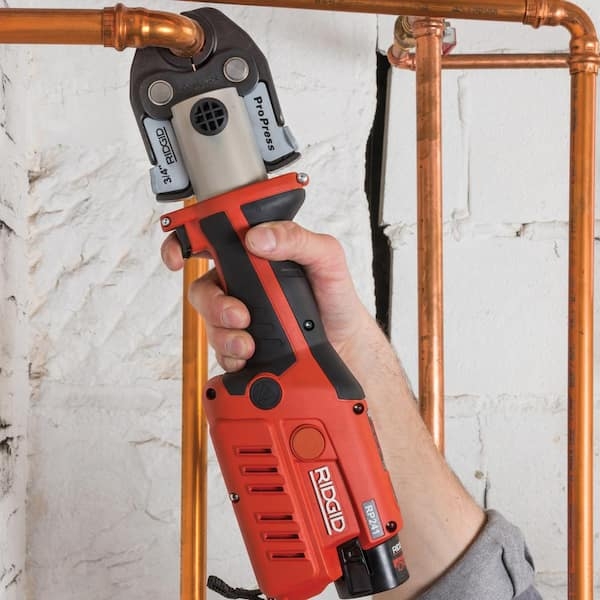 Reviews for RIDGID RP 241 Compact Inline Press Tool Kit Includes 3 ProPress  Jaws (1/2 in., 3/4 in., 1 in.), 2-12V Batteries, Charger + Case | Pg 3 -  The Home Depot